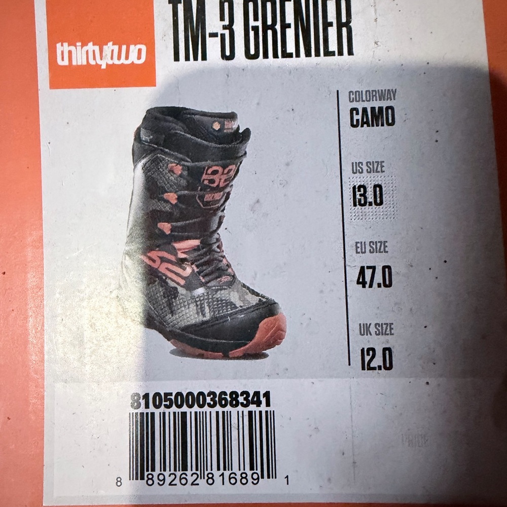 ThirtyTwo TM-3 Grenier Camo Snowboard Boots